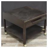 Edward Wormley for Dunbar lamp table on casters