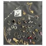 Group of costume jewelry
