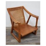 British oak Jamestown Lounge Co. cane back arm