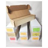 9 Vintage long boxes of sports cards 1980/90/00s