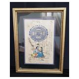 Framed Jaipur Government court fee stamp two