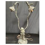 Vintage figural table lamp 5" x 20"