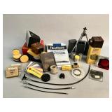Box lot of vintage camera accessories