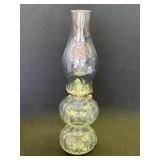 Vintage glass oil lamp