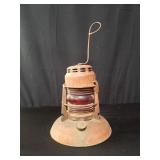 Vintage kerosene lamp marked "Dietz"