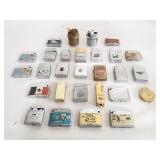 Group of vintage lighters and lighter cases