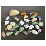 Group of polished rocks weight: 1.6 lbs