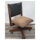 Mid century swivel rolling office chair