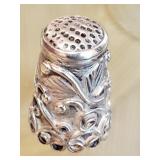 Vintage sterling silver sewing thimble with