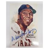 1987 Autographed Willie McCovey Perez Steele
