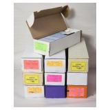 10 vintage long boxes 1980s / 90s baseball cards