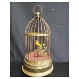 Vintage automated bird cage