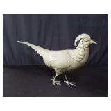 Vintage brass pheasant statue