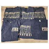 6 Los Angeles Fire Dept long/short sleeve shirts