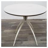 Vintage metal & wood round table