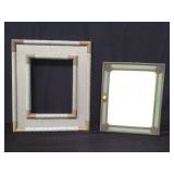 Pair of vintage frames one marked Italy (copper