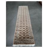 Vintage handmade Oriental rug runner