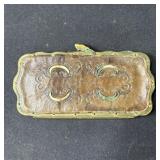 Antique leather handbag