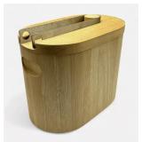 Modernist Georges Briard Blonde Teak Oval Ice