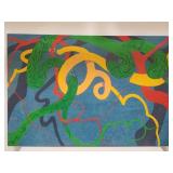 Acrylic on canvas sign on verso