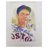 1985 Perez Steele signed Rick Ferrell postcard