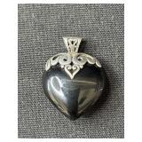 Silver heart pendant