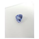 1.10ct Tanzanite triangle gemstone 6.5 x 6.5mm