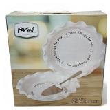 Pair of New Parini ceramic pie baking dishes