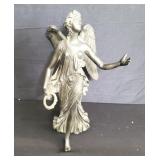 Bronze winged victory statue