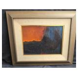 Framed painting on canvas