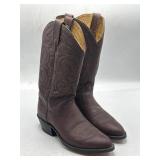 Vintage Dan Post maroon leather Cowboy boots