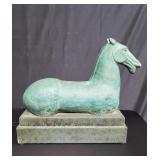 Composite horse sculpture