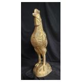 Large cast aluminum rooster statue