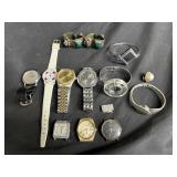 Group of wristwatches & bracelets
