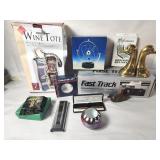 Misc vintage items, marble nurse paperweight