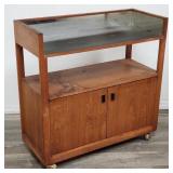 Mid century modern bar cart