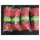 4 new red fleece throw blankets, 50" X 60"