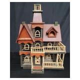 Vintage Victorian architectural-style bird cage