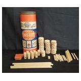 Vintage wonder Tinkertoy builder