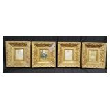Group of gelatin prints in gilt composite frames