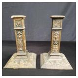 Vintage copper candle holders