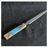 Vintage turquoise letter opener