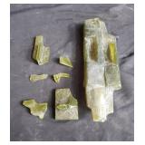 Signed glass sculpture - as is