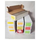 10 Vintage long boxes of baseball cards 1980/90s