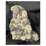 Blue fluorite cluster specimen