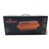 New Hells Kitchen Orange flame lidded bread