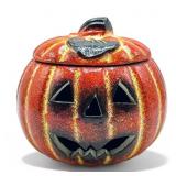 Vintage terra-cotta pumpkin Jack O