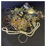 Group of costume jewelry necklaces & bracelets