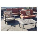 Front Gate heavy aluminum patio set - chair, love