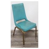 Virtue Bros. Mfg. Co. leather & metal side chair